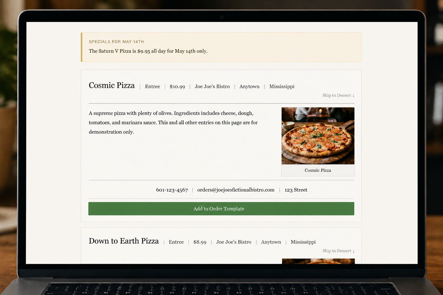 Direct ordering