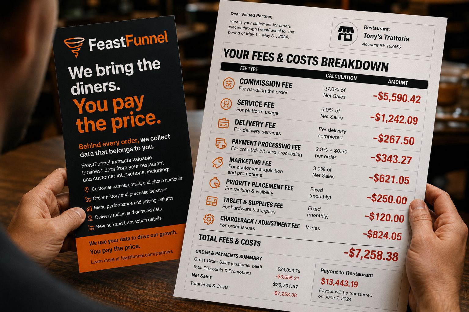 App fees breakdown